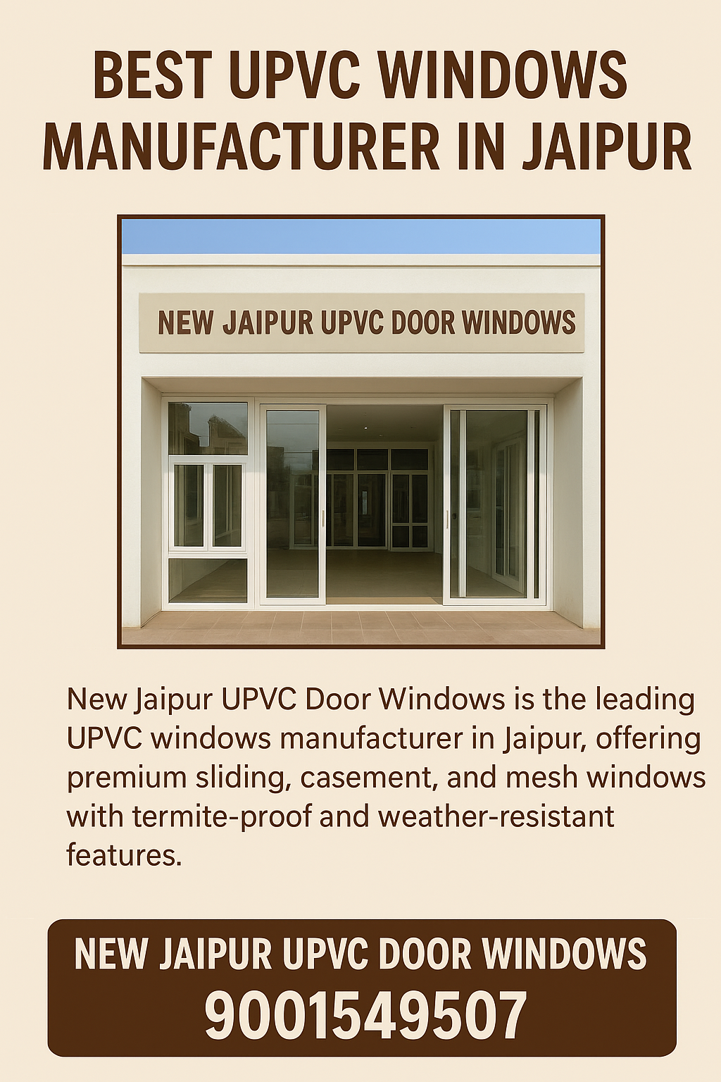 Best UPVC Windows Manufacturer in Jaipur for Durable and Stylish Homes
