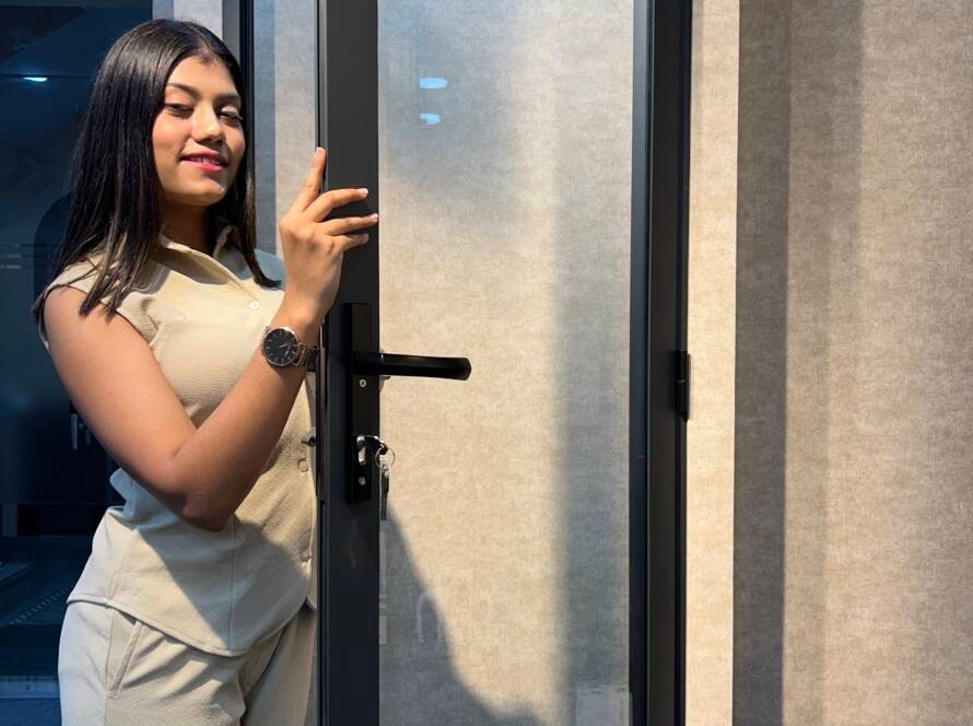 System Aluminium Casement Doors in Jaipur